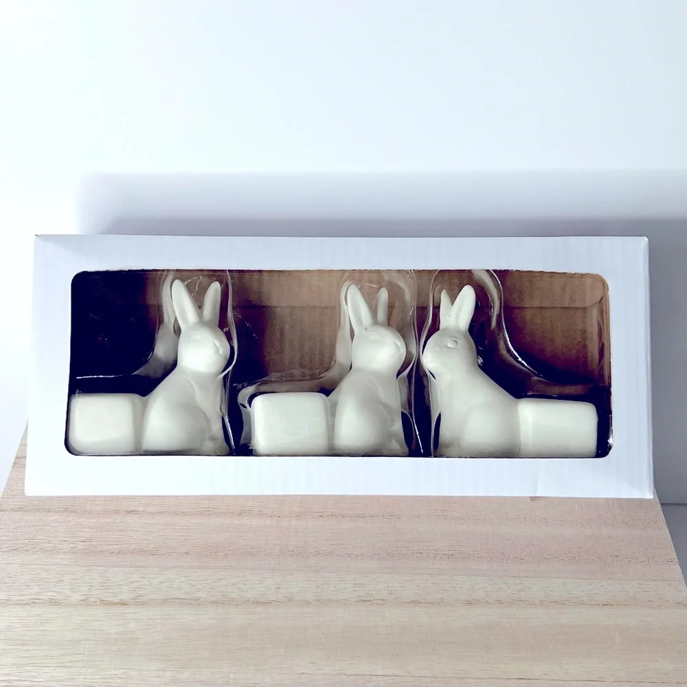 Target 3ct Ceramic Bunny Planter Figural Sets